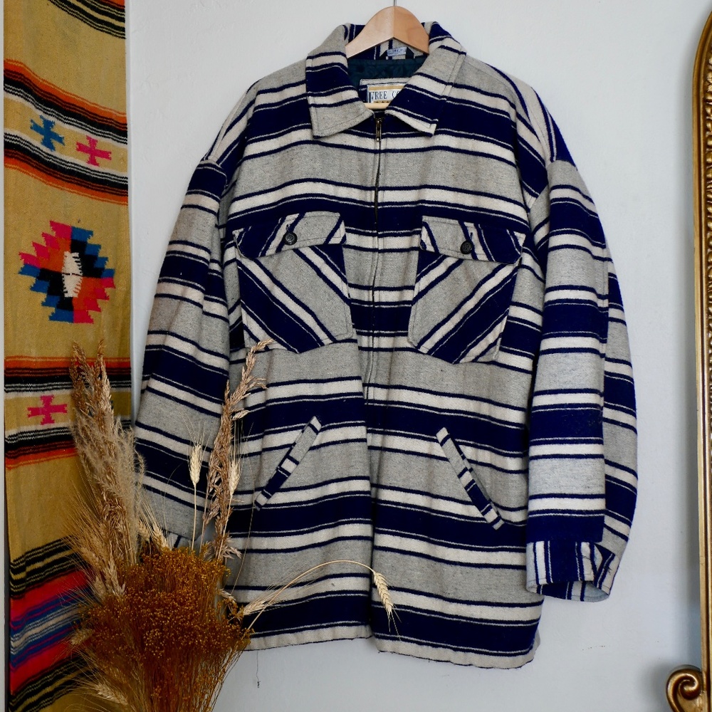 Wool/Cotton Long Jacket